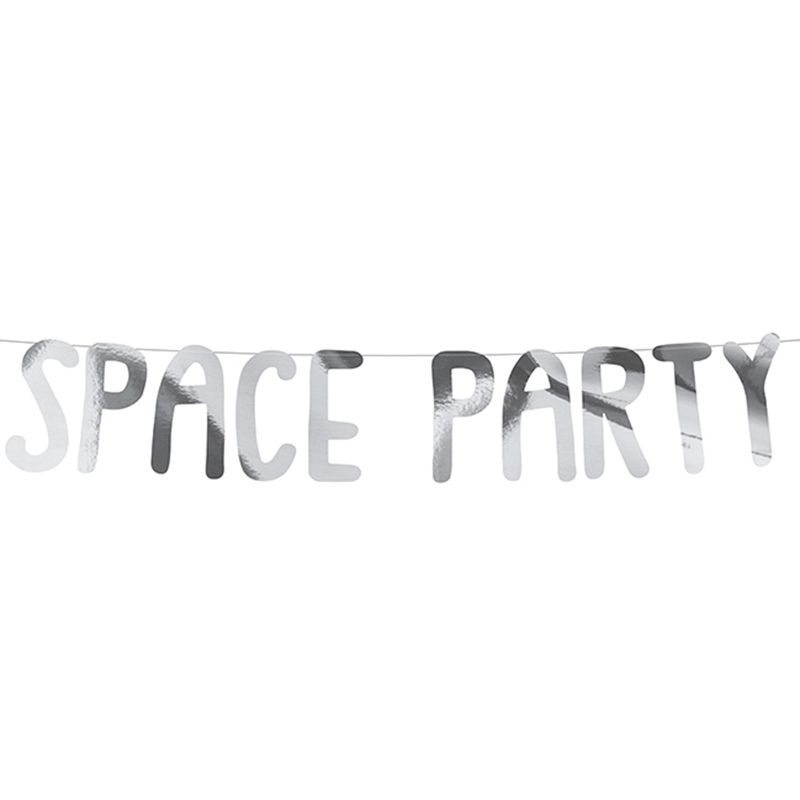 PARTY DEKO Banner Spaceparty